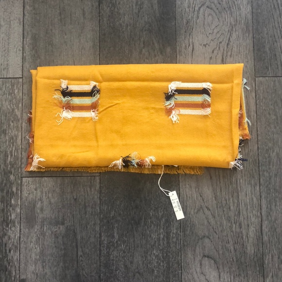 Madewell rainbow fringe-stripe jacquard scarf - Picture 4 of 7